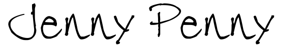 Jenny Penny font preview